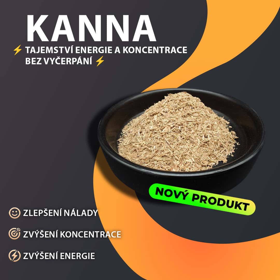 Kanna: Zlepšení nálady Zvýšení koncentrace Zvýšení energie 🌿