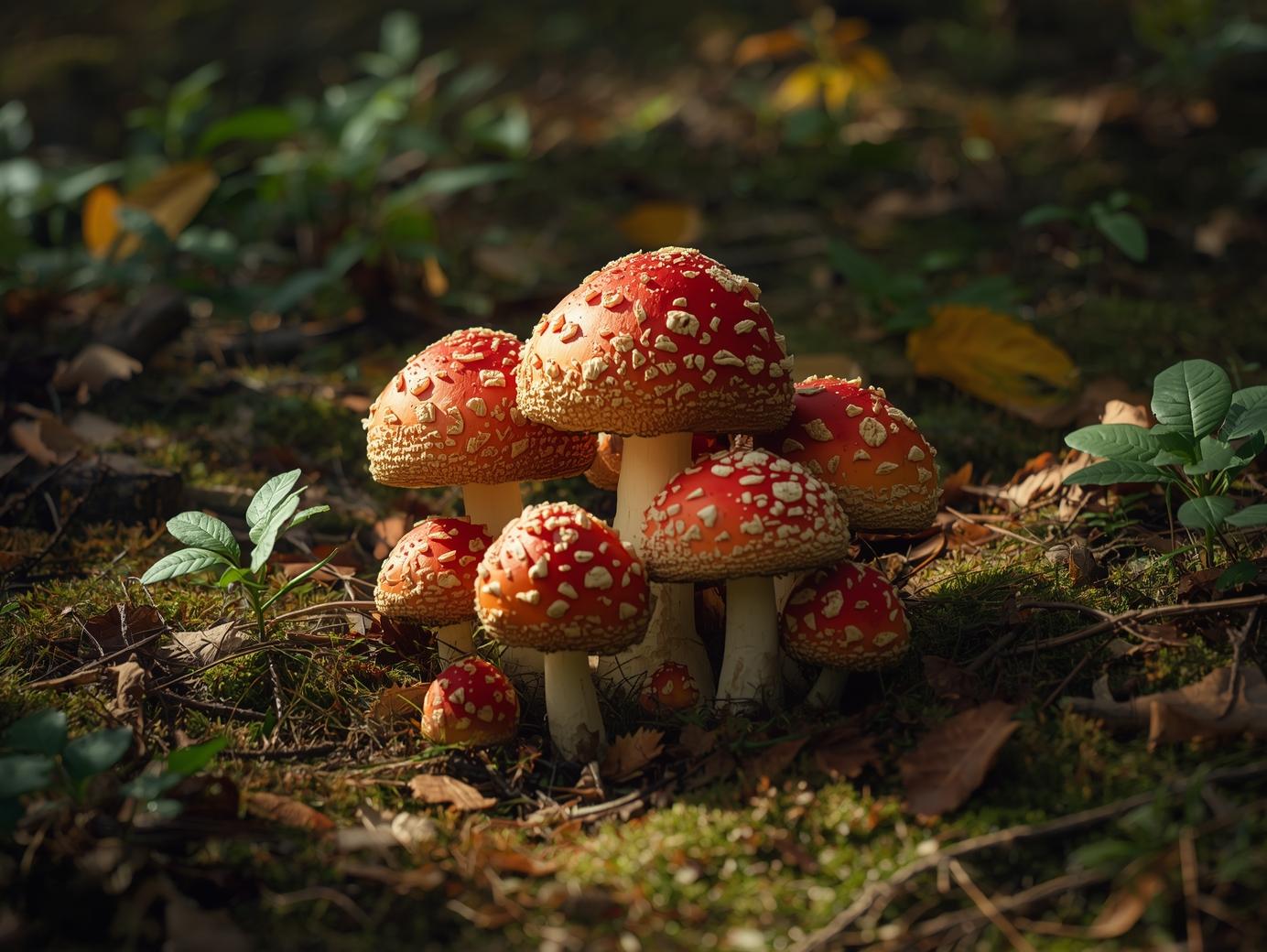 Přehled hub v biohackingu – muchomůrka tygrovaná, královská a červená