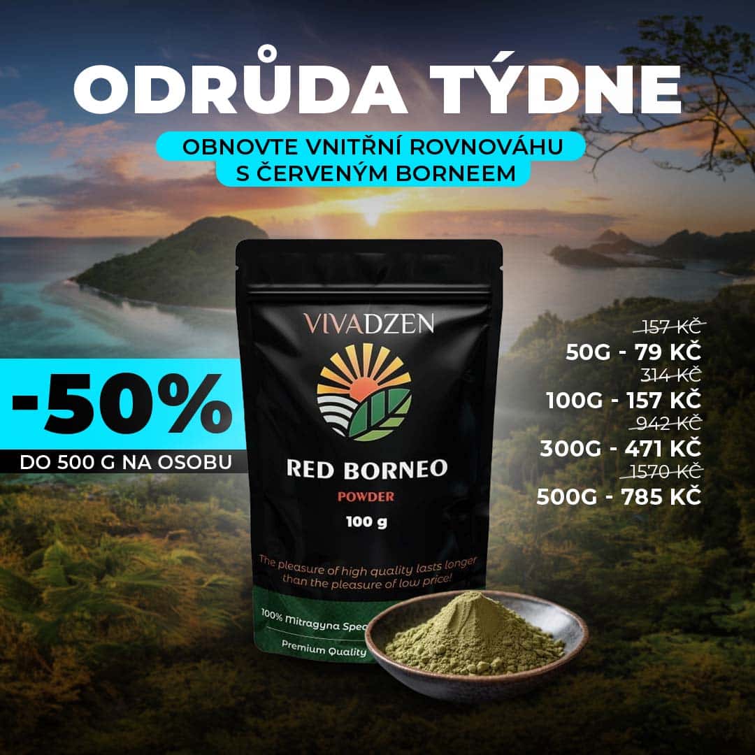 🍂 Získejte -50% slevu na exkluzivní Červené Borneo Kratom – pouze tento týden! 🍂 Získejte -50% slevu na exkluzivní Červené Borneo Kratom – pouze tento týden!